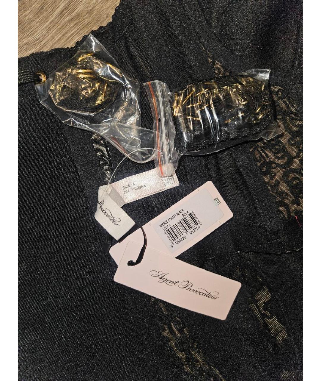 AGENT PROVOCATEUR Черный полиэстеровый корсет, фото 5