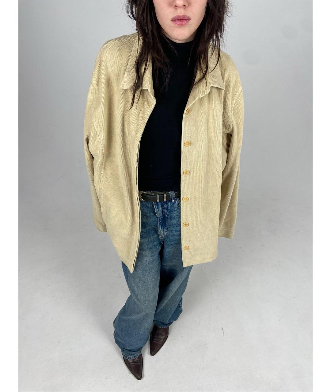 BURBERRY Бежевая хлопковая кэжуал рубашка, фото 5