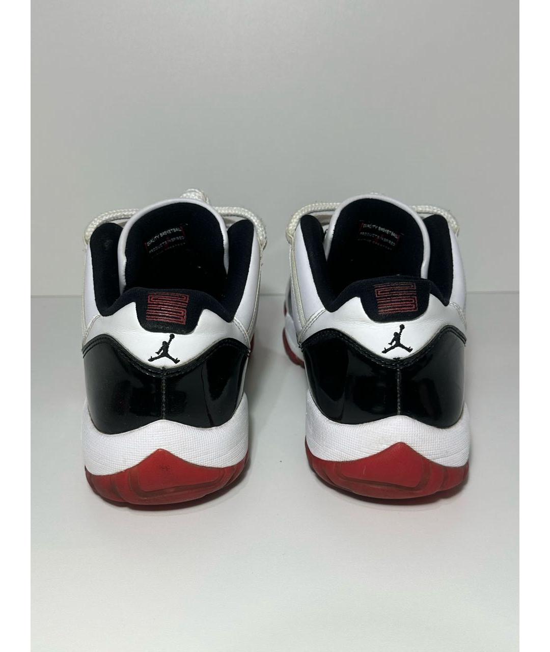 JORDAN Белые кожаные низкие кроссовки / кеды, фото 4