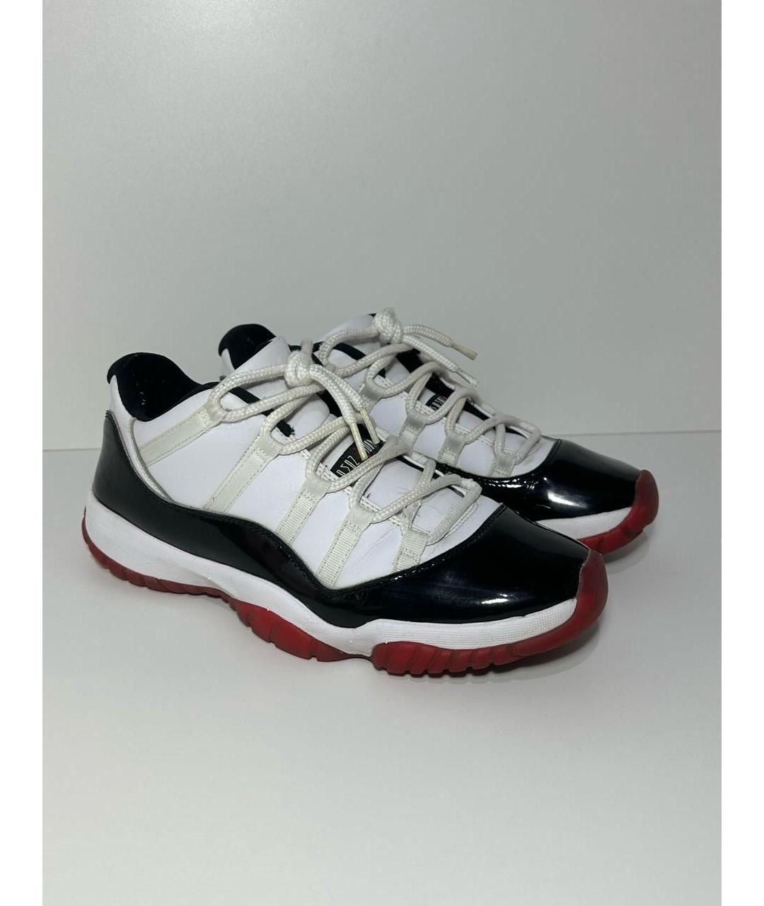 JORDAN Белые кожаные низкие кроссовки / кеды, фото 5