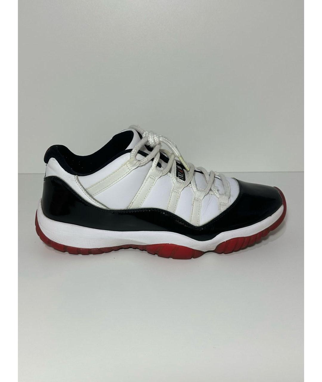 JORDAN Белые кожаные низкие кроссовки / кеды, фото 9