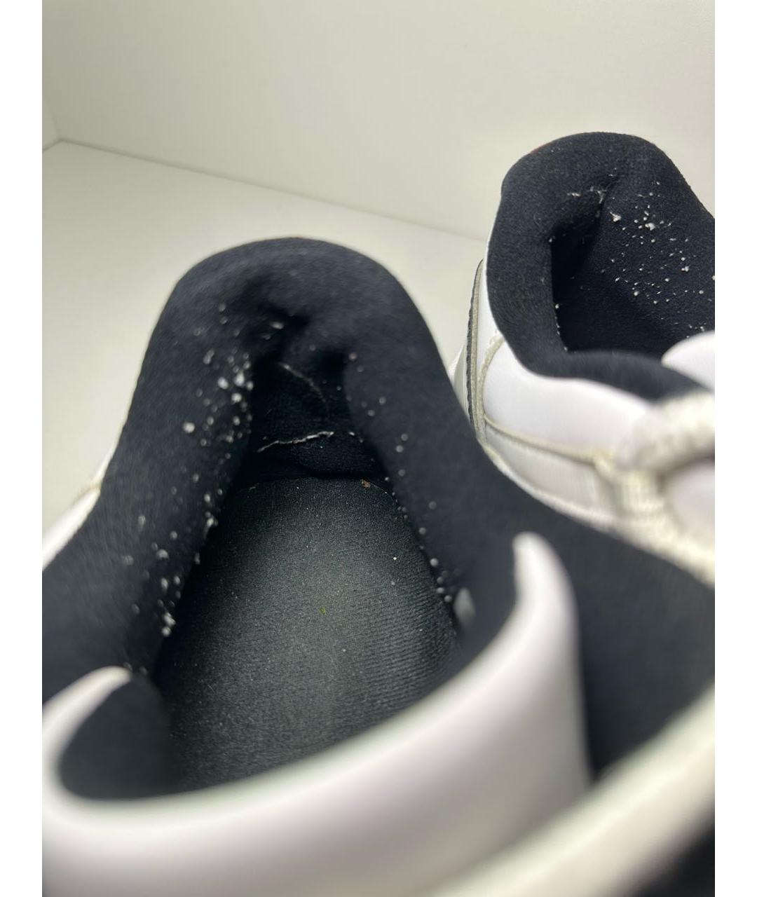 JORDAN Белые кожаные низкие кроссовки / кеды, фото 7