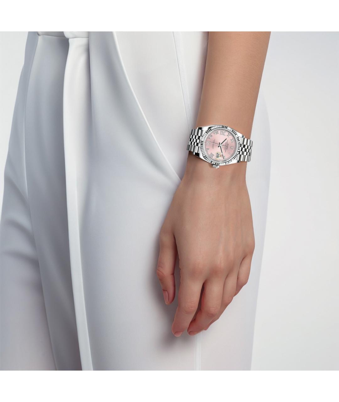 ROLEX Серебряные часы из белого золота, фото 3