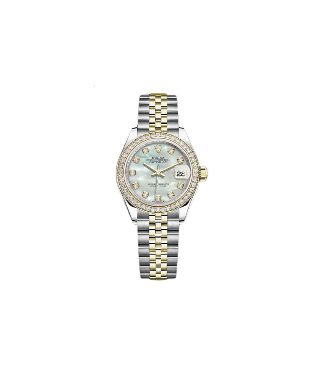 ROLEX Серебряные часы из желтого золота, фото 1