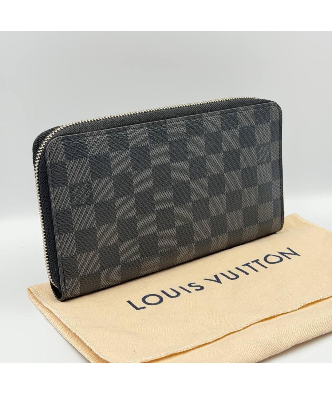 LOUIS VUITTON Антрацитовый кошелек, фото 2