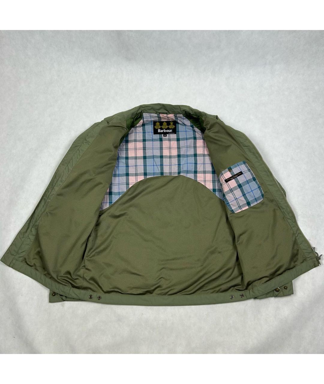 BARBOUR Хаки полиамидовая куртка, фото 3