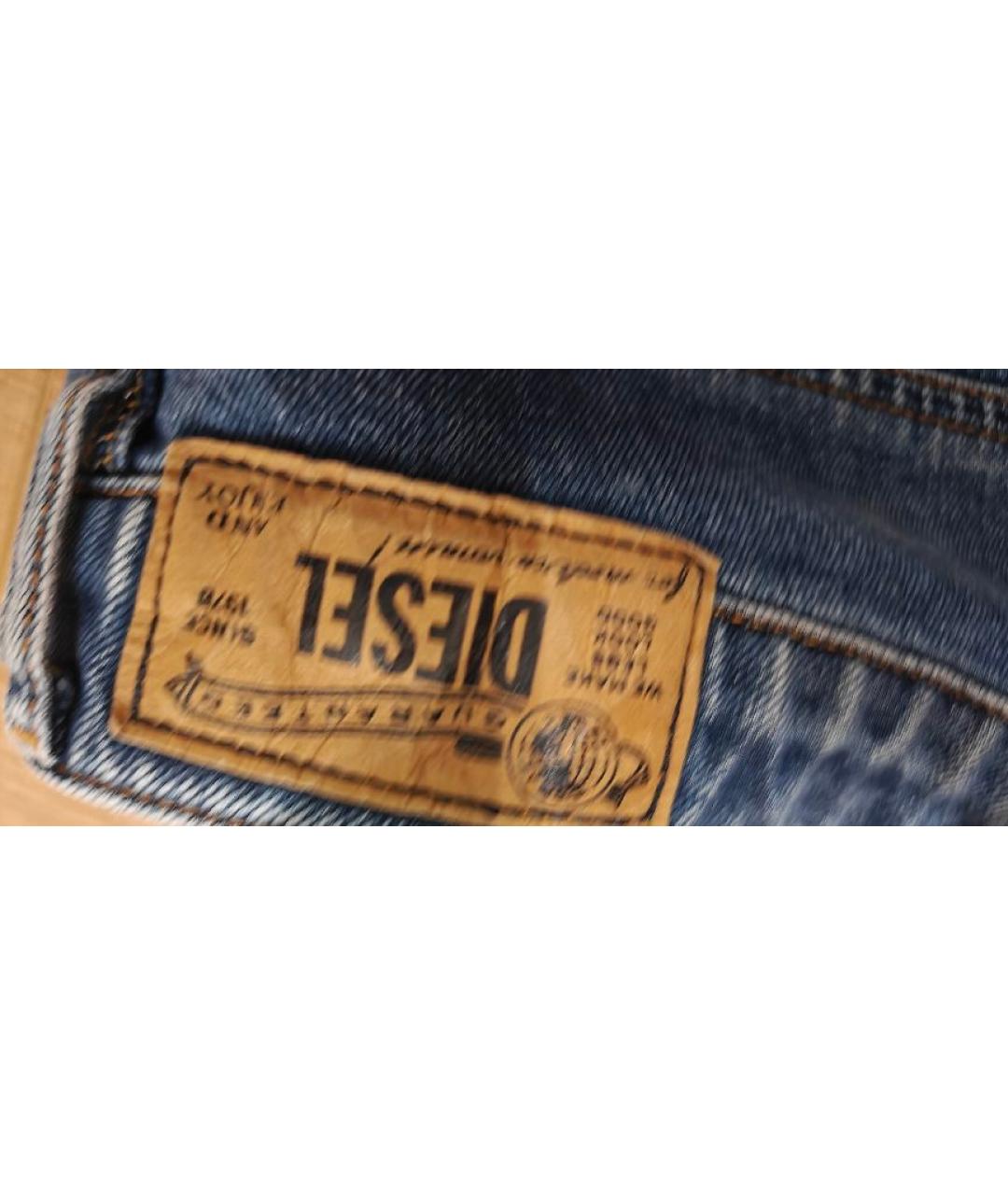 DIESEL Голубые хлопковые джинсы скинни, фото 3