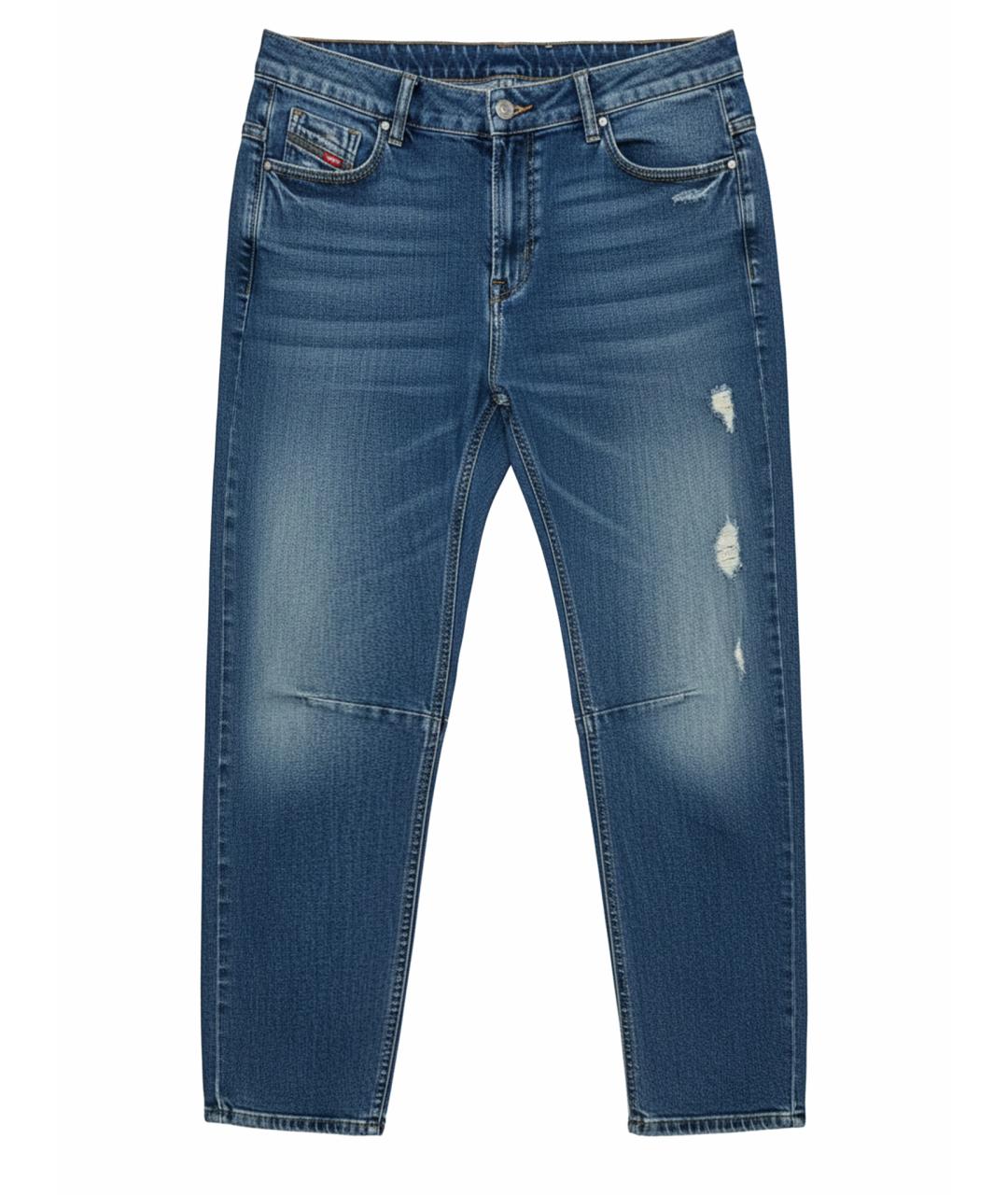 DIESEL Голубые хлопковые джинсы скинни, фото 1