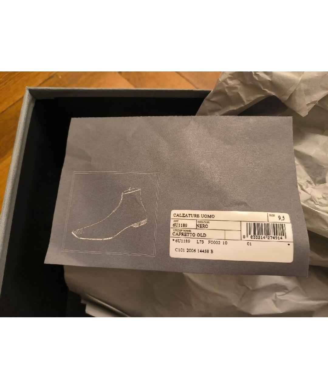 MIU MIU Черные кожаные высокие ботинки, фото 6