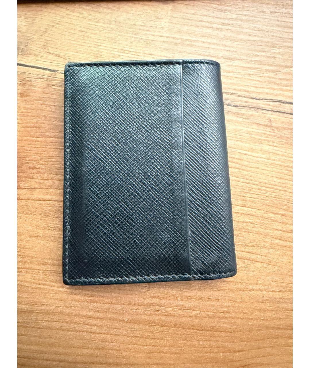 MONTBLANC Черный кардхолдер из экзотической кожи, фото 2