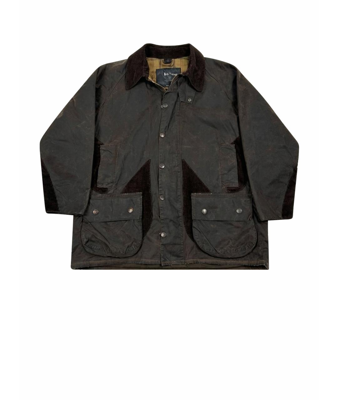 BARBOUR Коричневая хлопковая куртка, фото 1