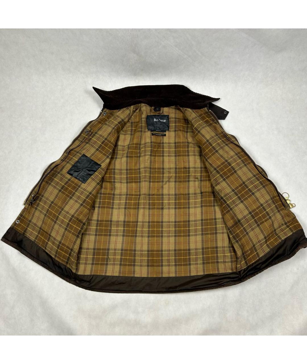 BARBOUR Коричневая хлопковая куртка, фото 3
