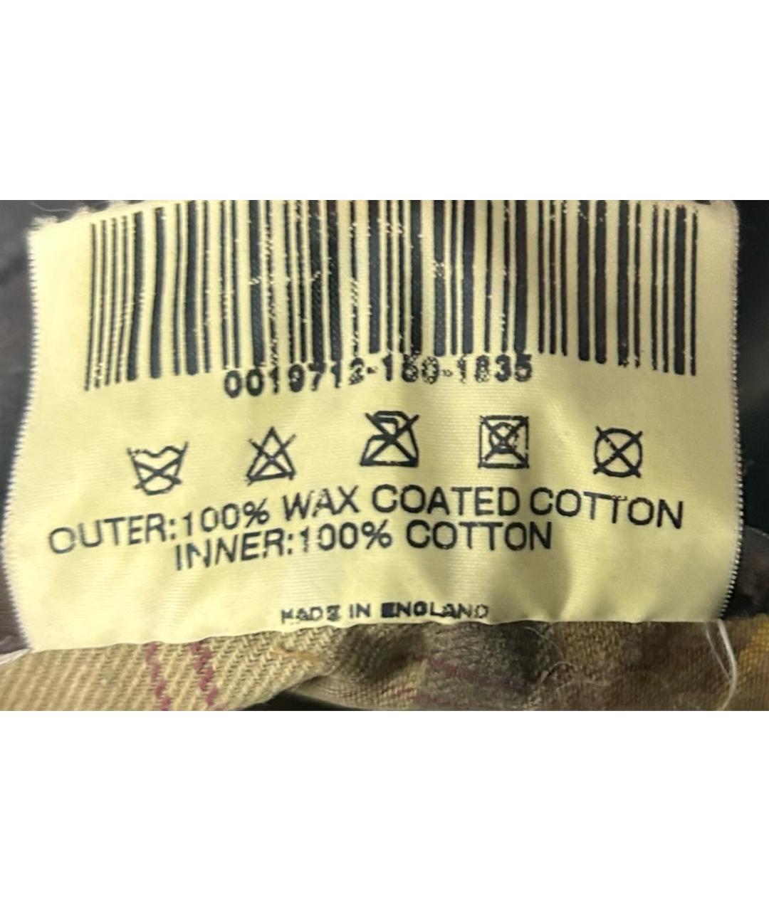 BARBOUR Коричневая хлопковая куртка, фото 8