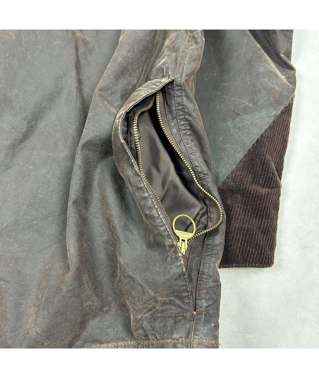 BARBOUR Коричневая хлопковая куртка, фото 5