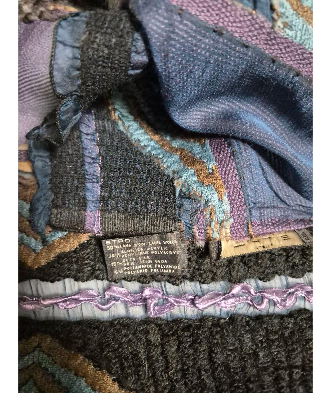 ETRO Мульти шерстяной шарф, фото 4
