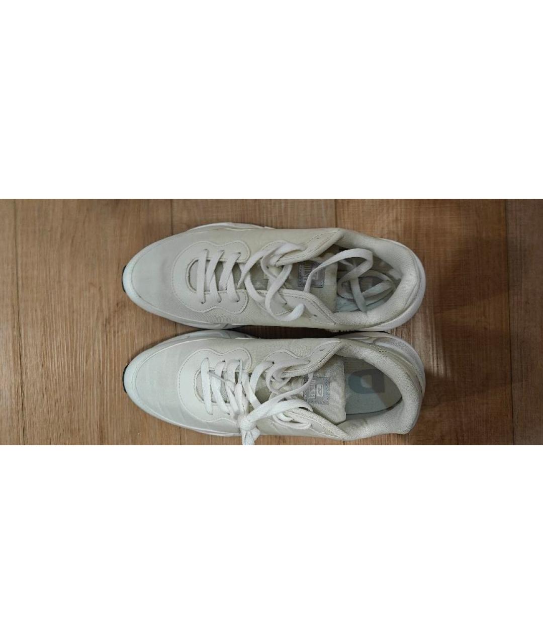 DIESEL Белые текстильные низкие кроссовки / кеды, фото 4