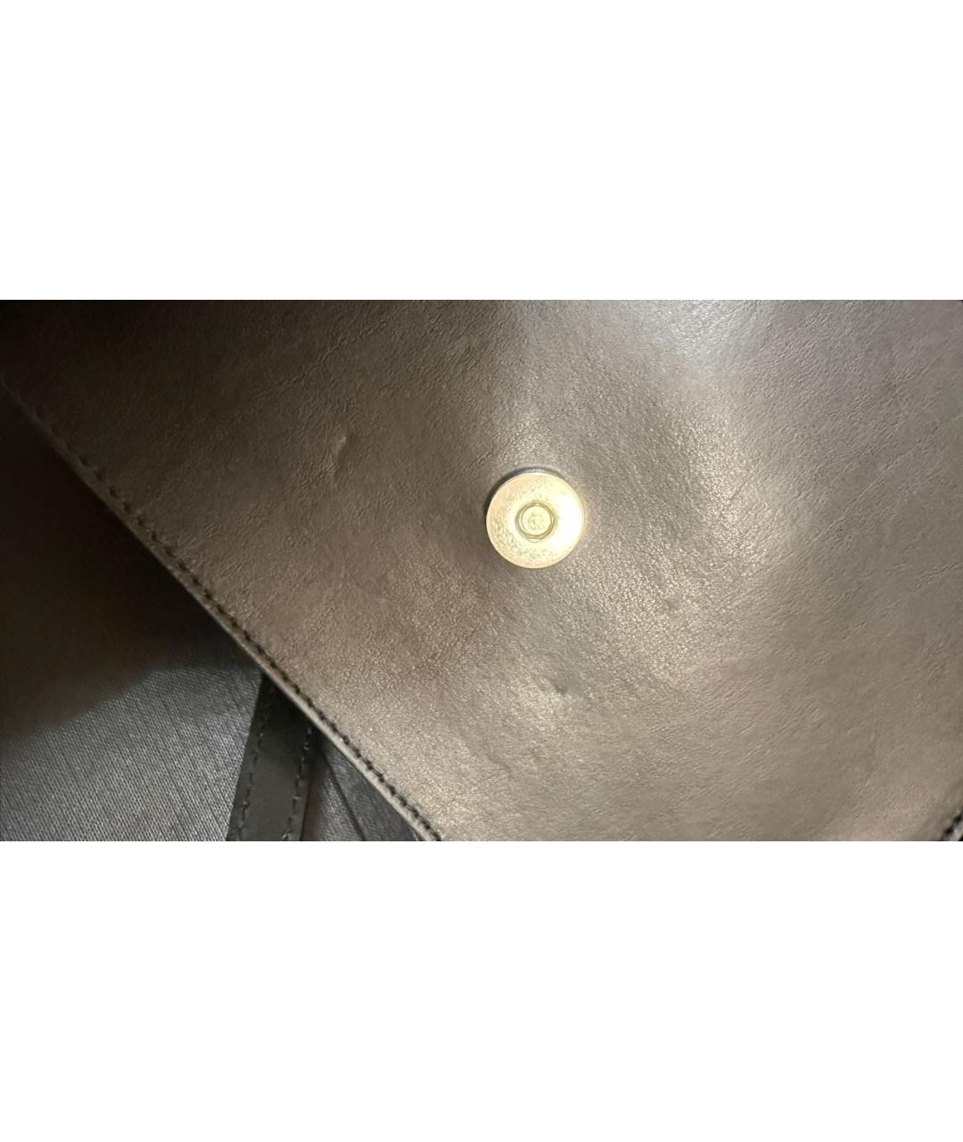 MAISON MARGIELA Черная кожаная сумка через плечо, фото 5