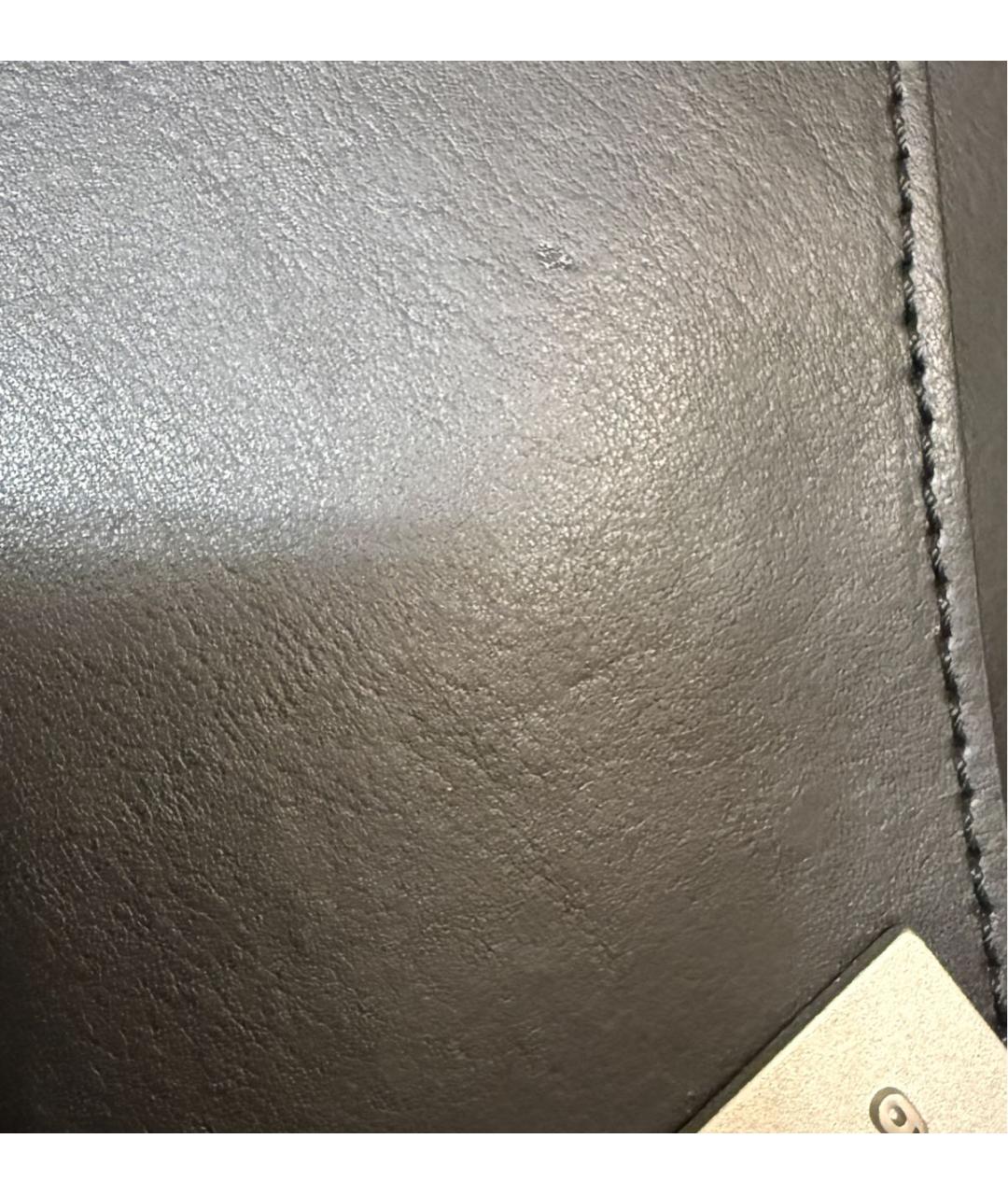 MAISON MARGIELA Черная кожаная сумка через плечо, фото 6