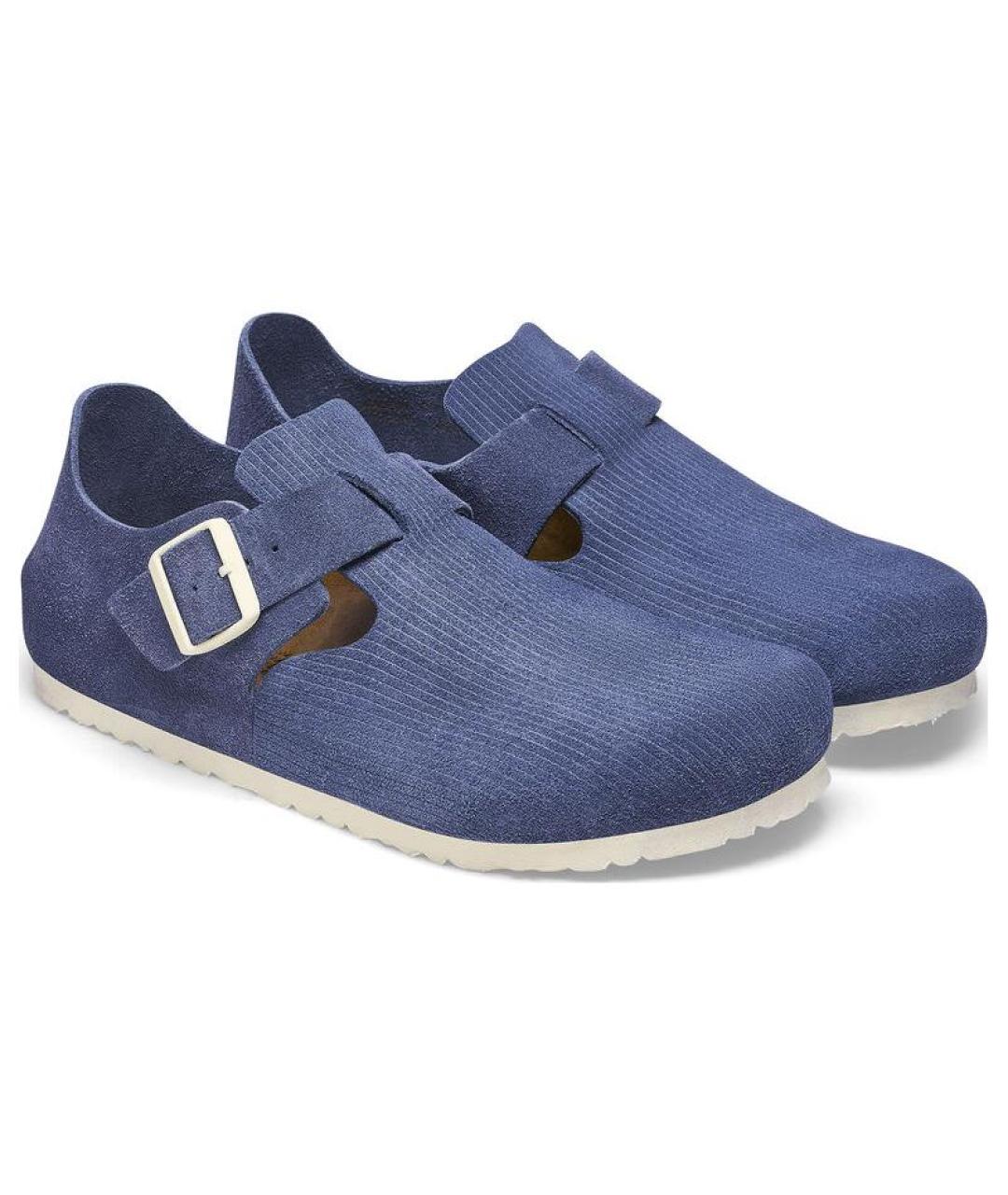 BIRKENSTOCK Синие замшевые сабо, фото 3