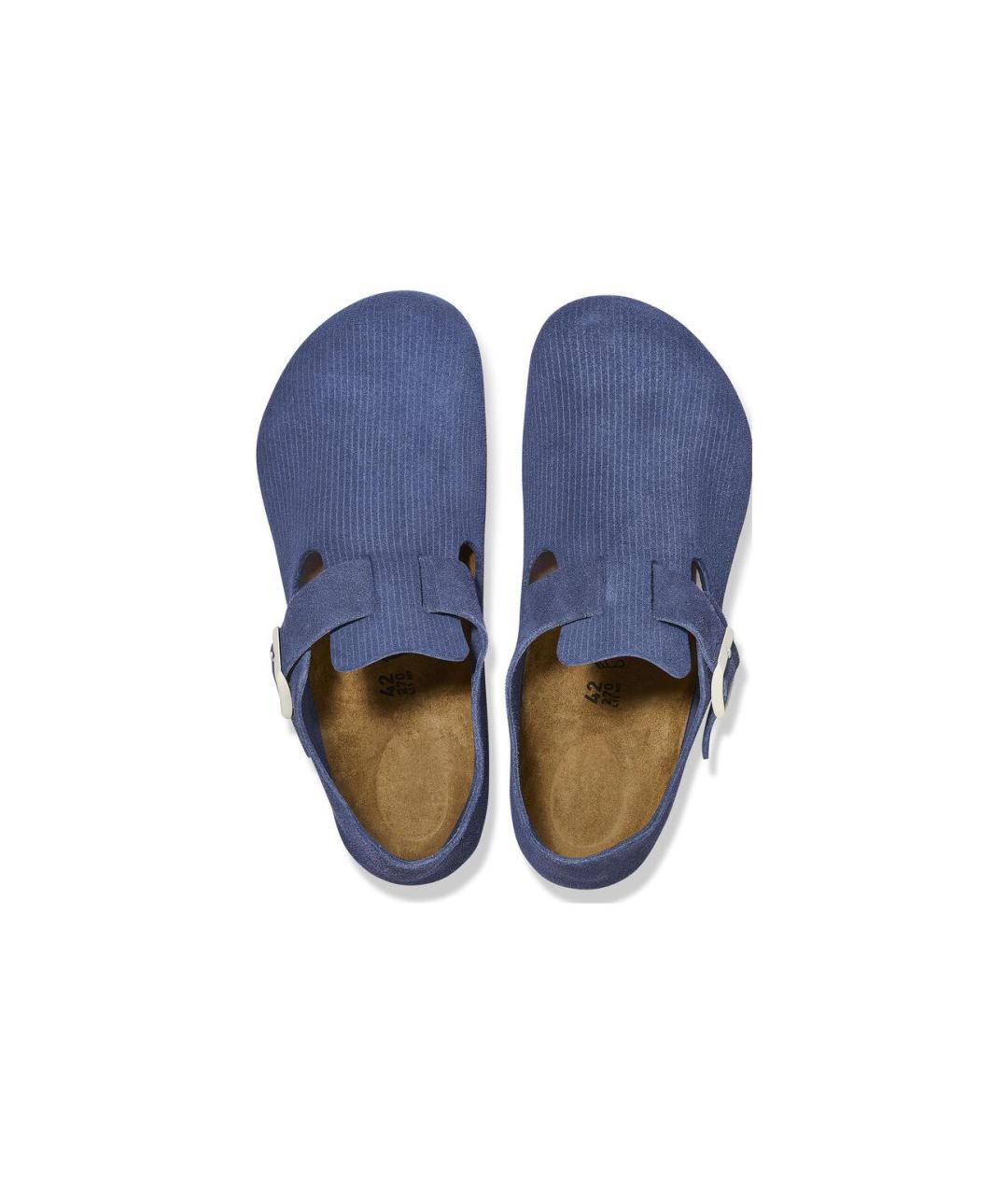 BIRKENSTOCK Синие замшевые сабо, фото 4