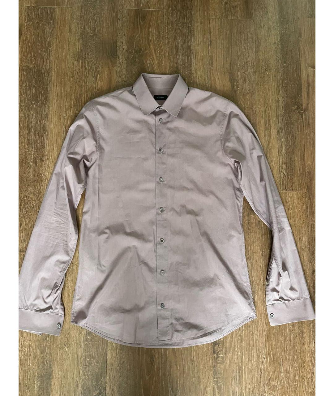 JIL SANDER Розовая хлопковая классическая рубашка, фото 5