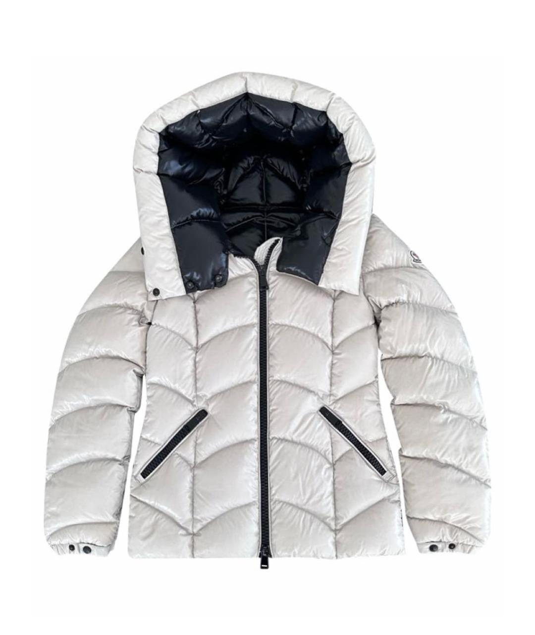 MONCLER Бежевый пуховик, фото 4