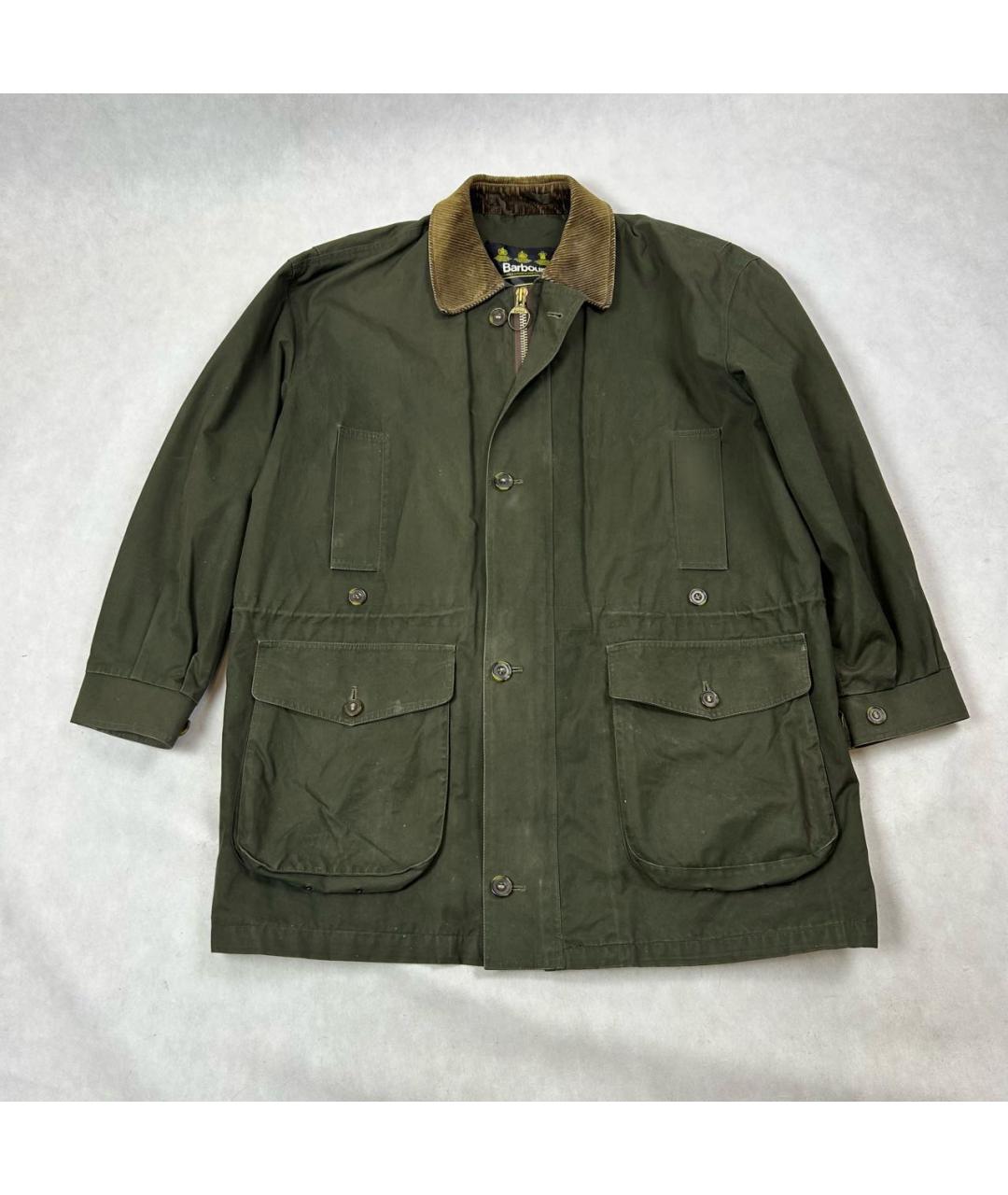 BARBOUR Хаки хлопковая куртка, фото 7