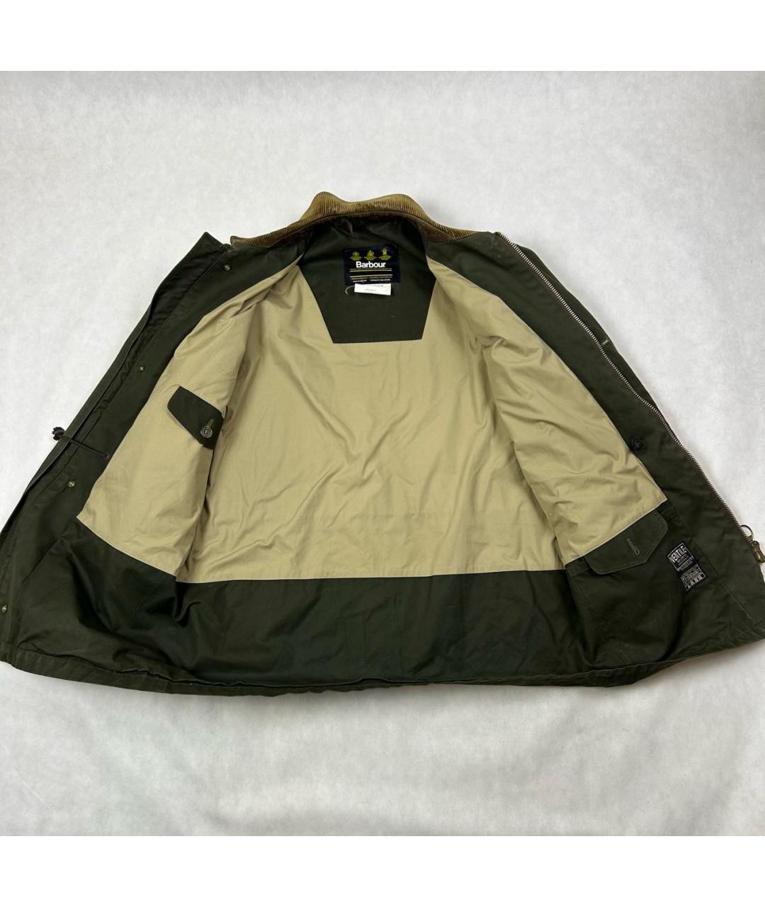 BARBOUR Хаки хлопковая куртка, фото 3