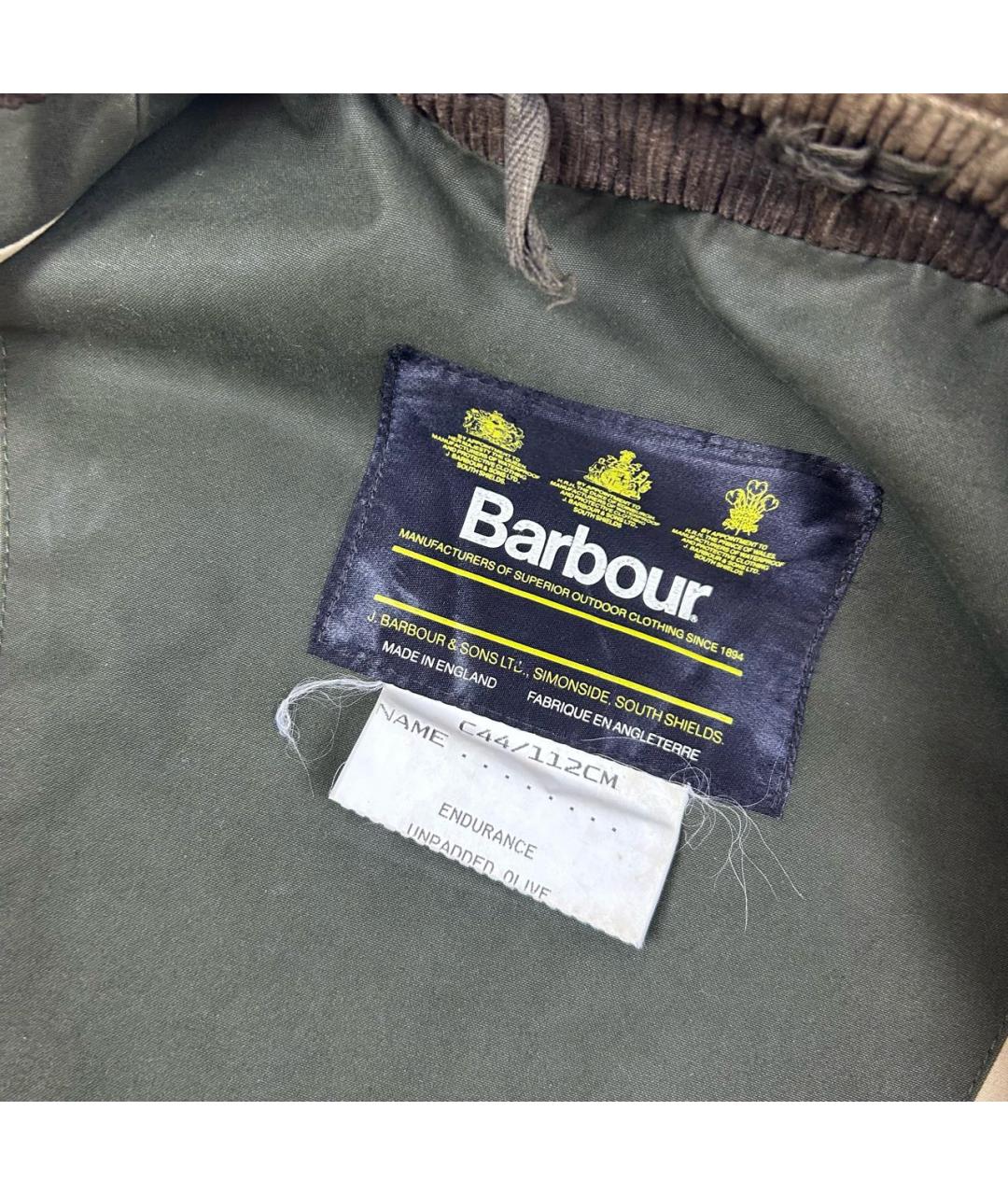 BARBOUR Хаки хлопковая куртка, фото 5