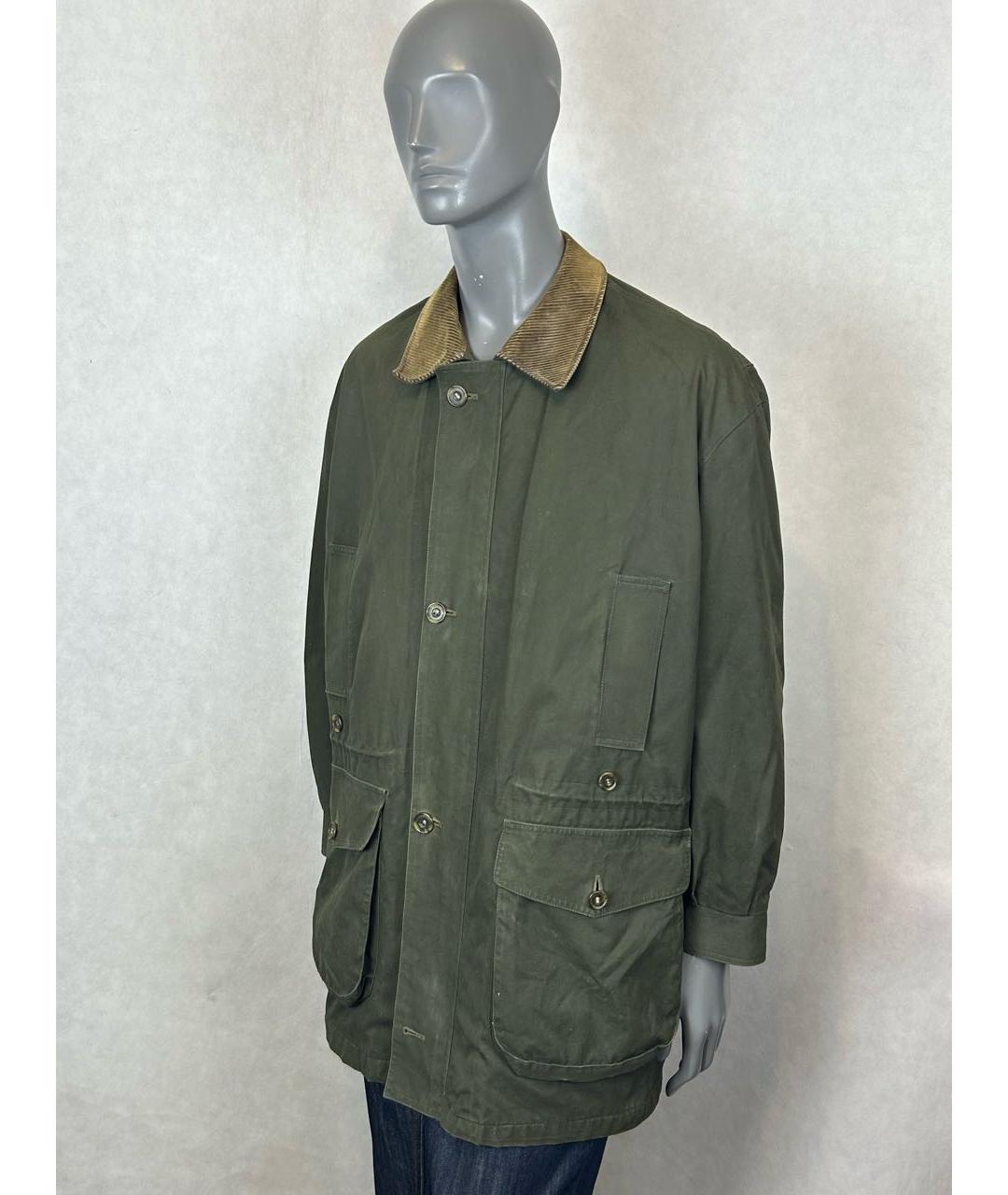 BARBOUR Хаки хлопковая куртка, фото 4