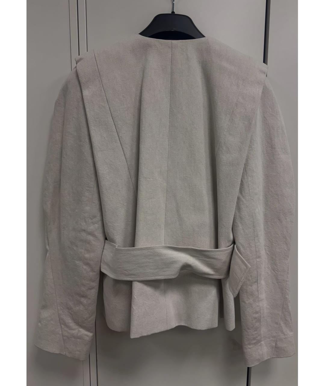 IRO Серый хлопко-эластановый жакет/пиджак, фото 2