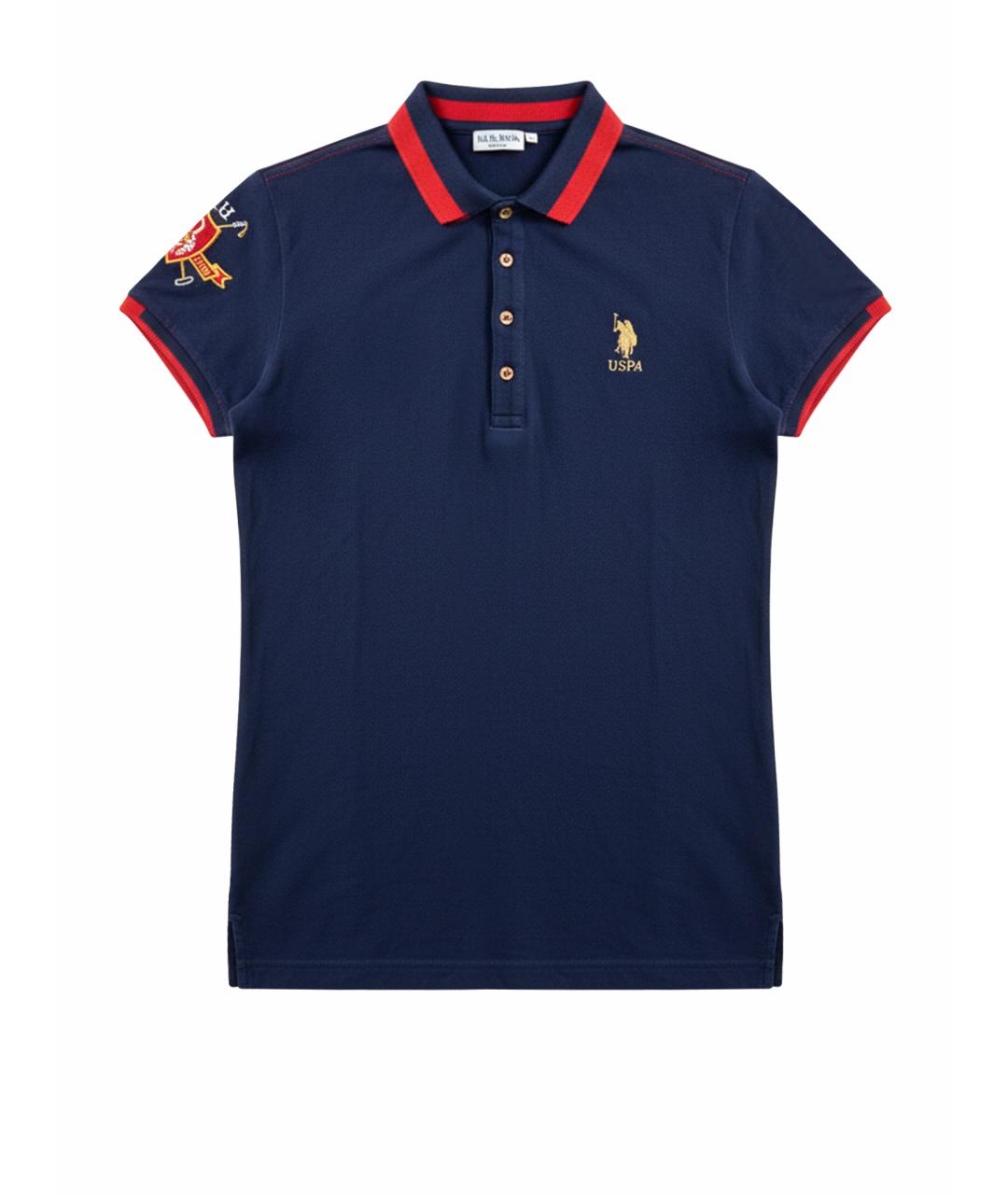 POLO RALPH LAUREN Темно-синяя хлопковая футболка, фото 5