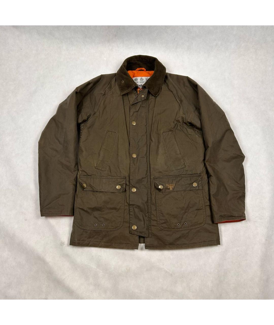 BARBOUR Хаки хлопковая куртка, фото 9