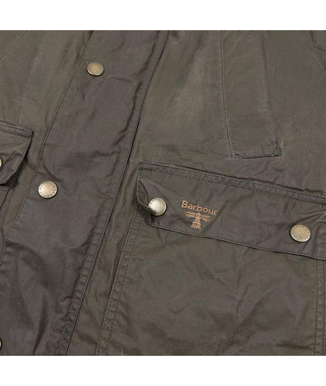 BARBOUR Хаки хлопковая куртка, фото 4