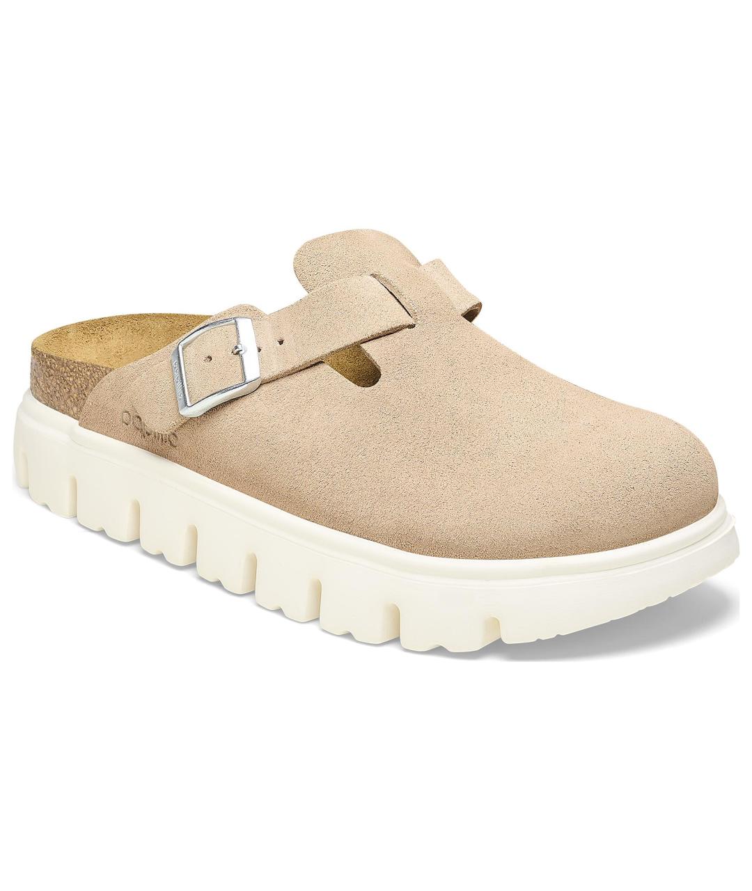 BIRKENSTOCK Бежевые нубуковые мюли, фото 2