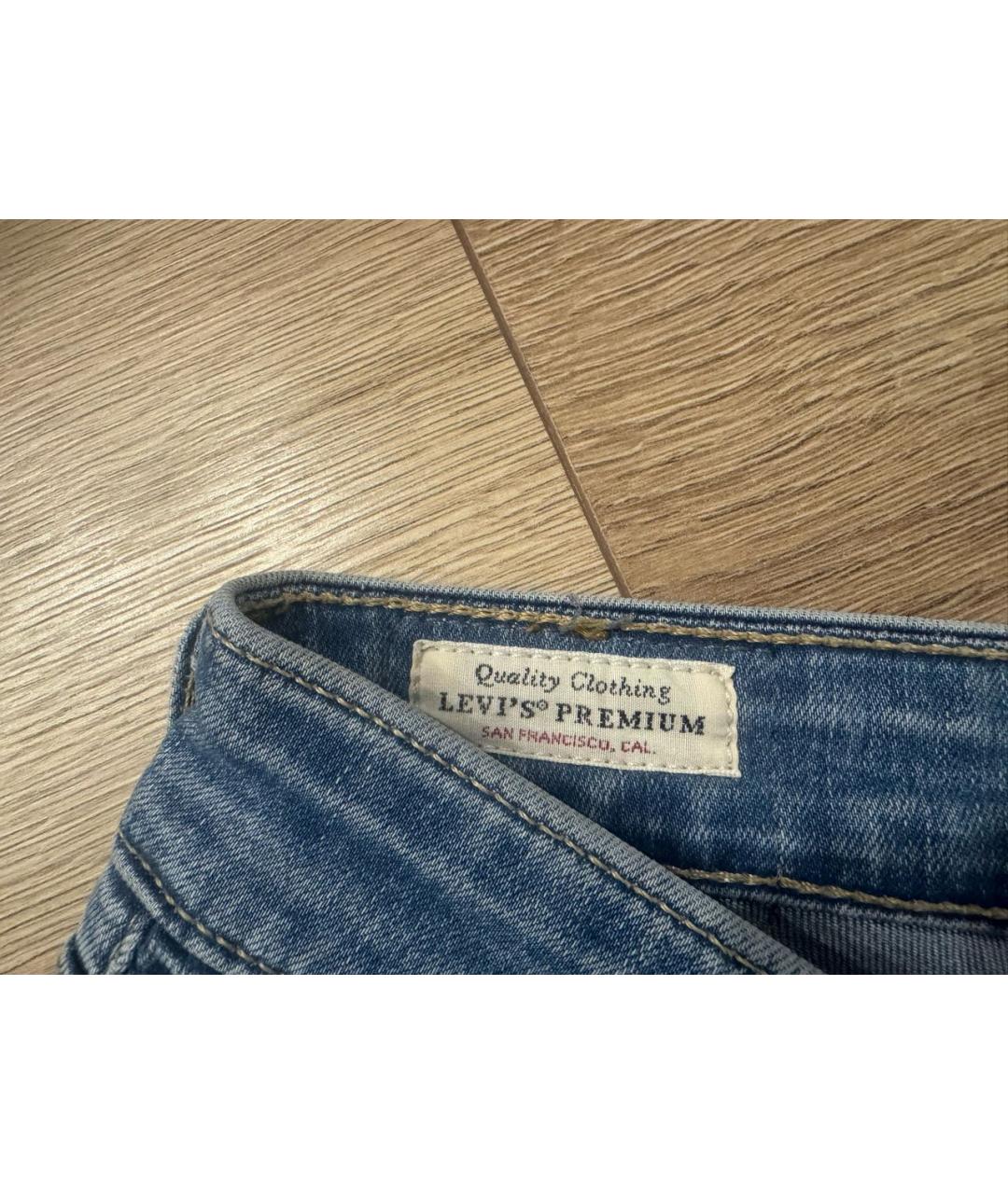 LEVI'S Голубые хлопковые джинсы клеш, фото 3