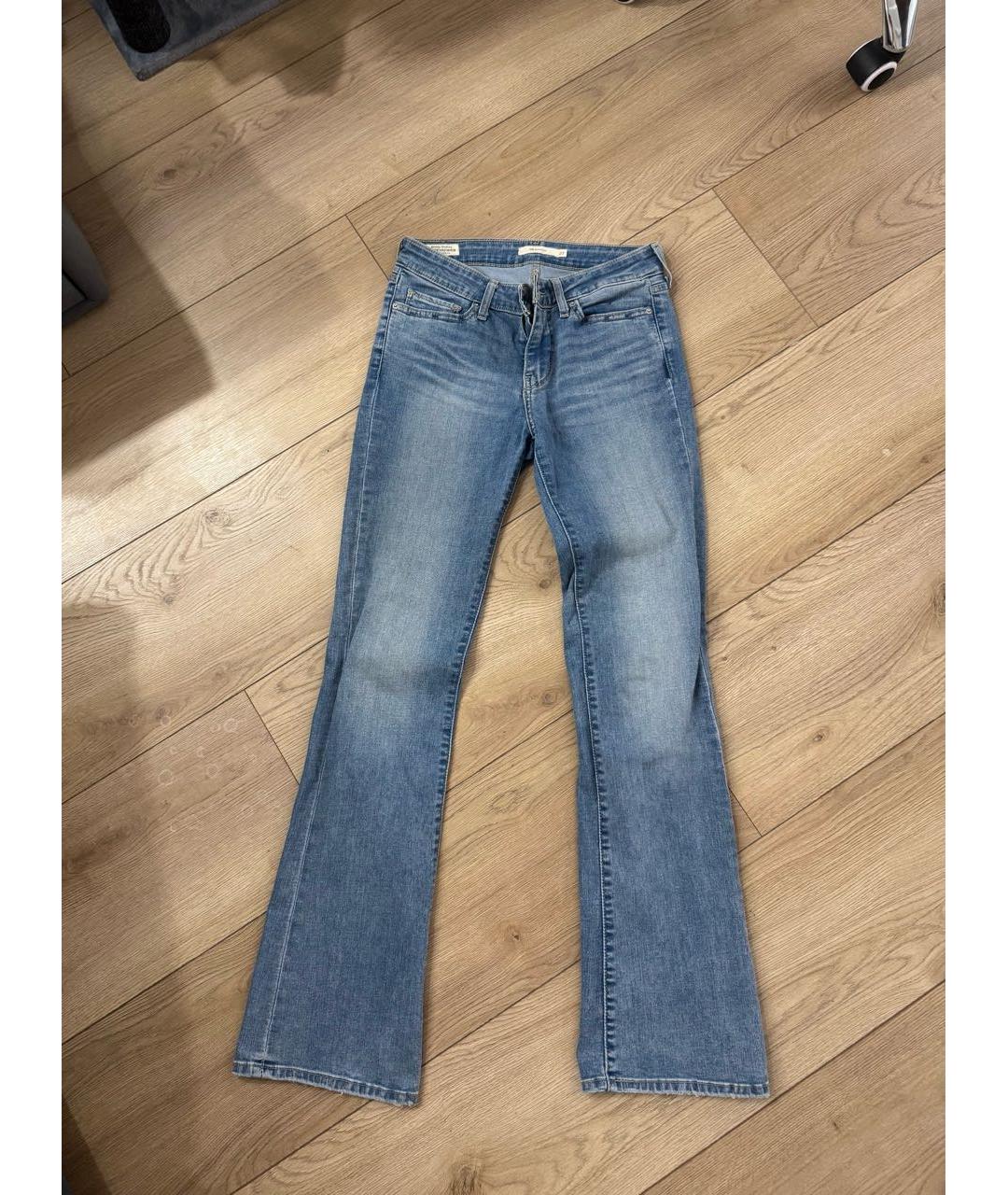 LEVI'S Голубые хлопковые джинсы клеш, фото 7