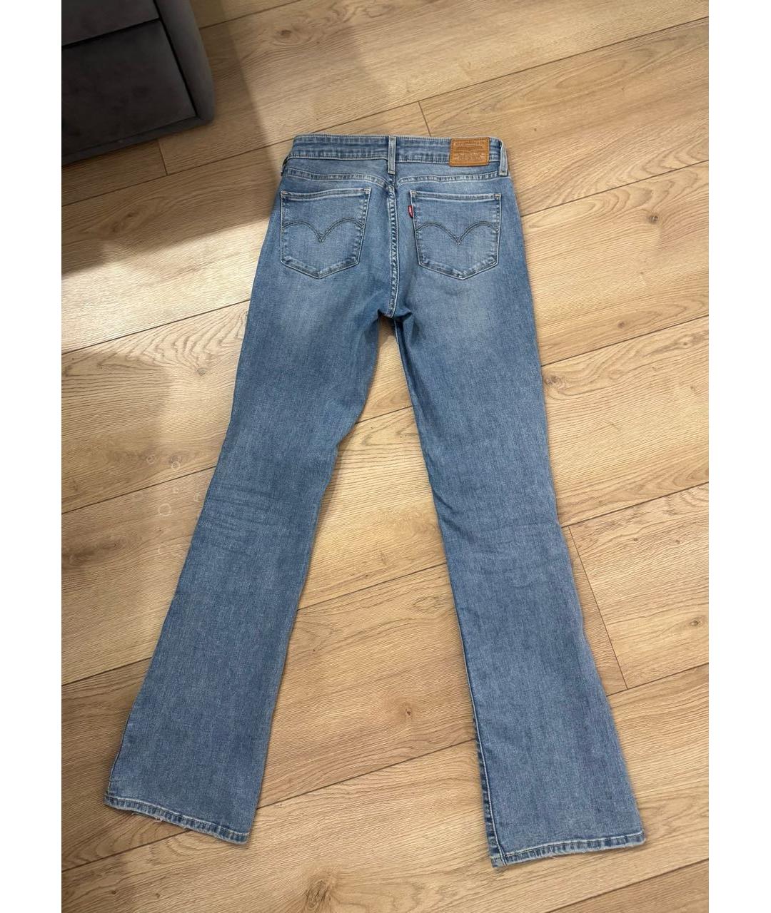 LEVI'S Голубые хлопковые джинсы клеш, фото 2