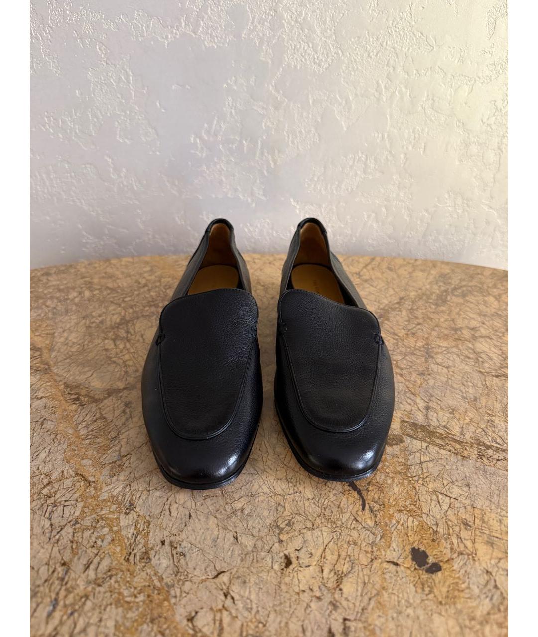 THE ROW Черные кожаные лоферы, фото 3