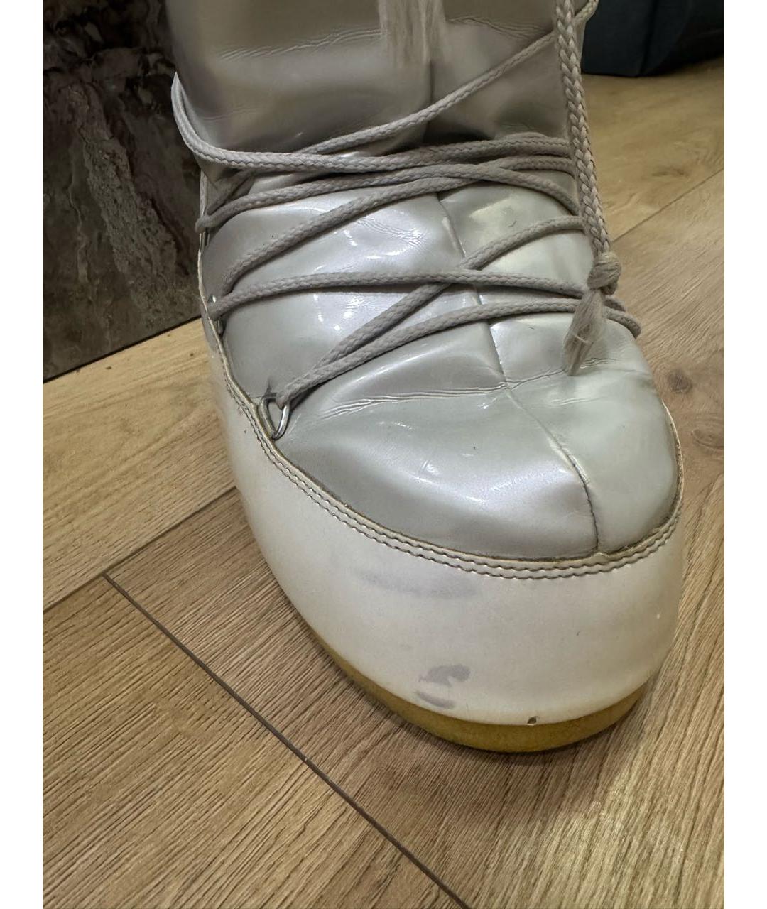 MOON BOOT Серебряные ботинки, фото 4