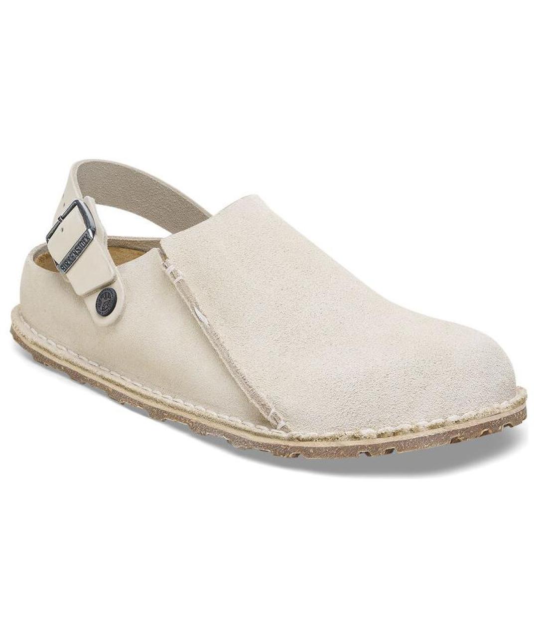 BIRKENSTOCK Бежевые нубуковые сабо, фото 2