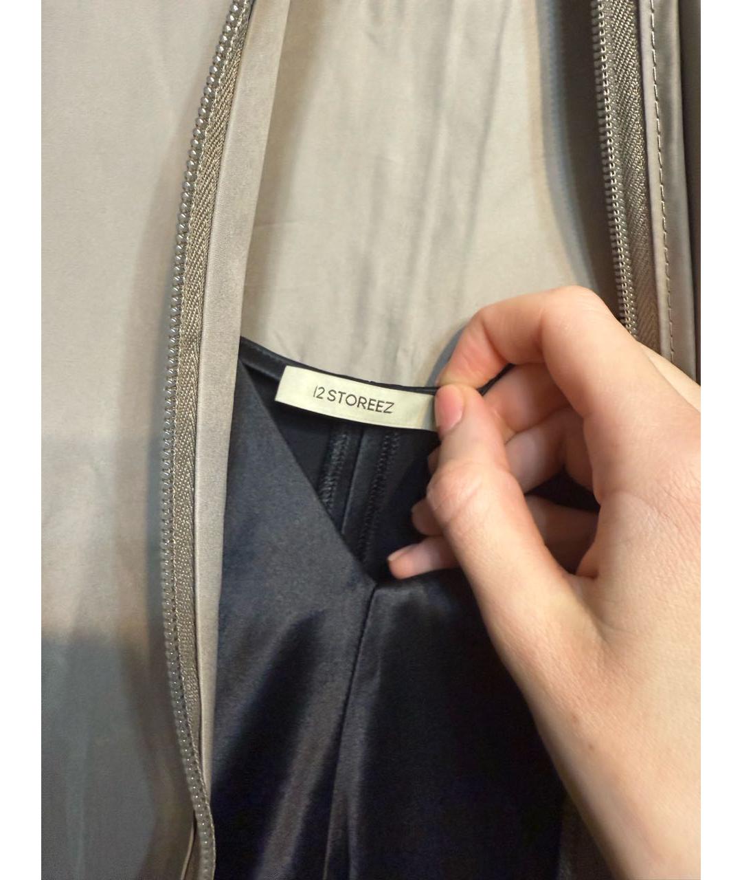 12 STOREEZ Черное шелковое вечернее платье, фото 4