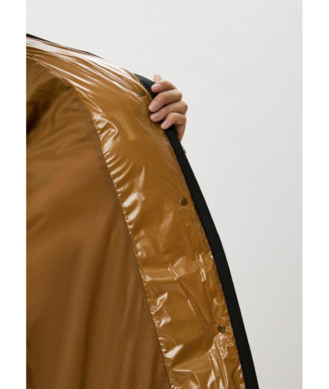 PINKO Коричневая полиэстеровая куртка, фото 4