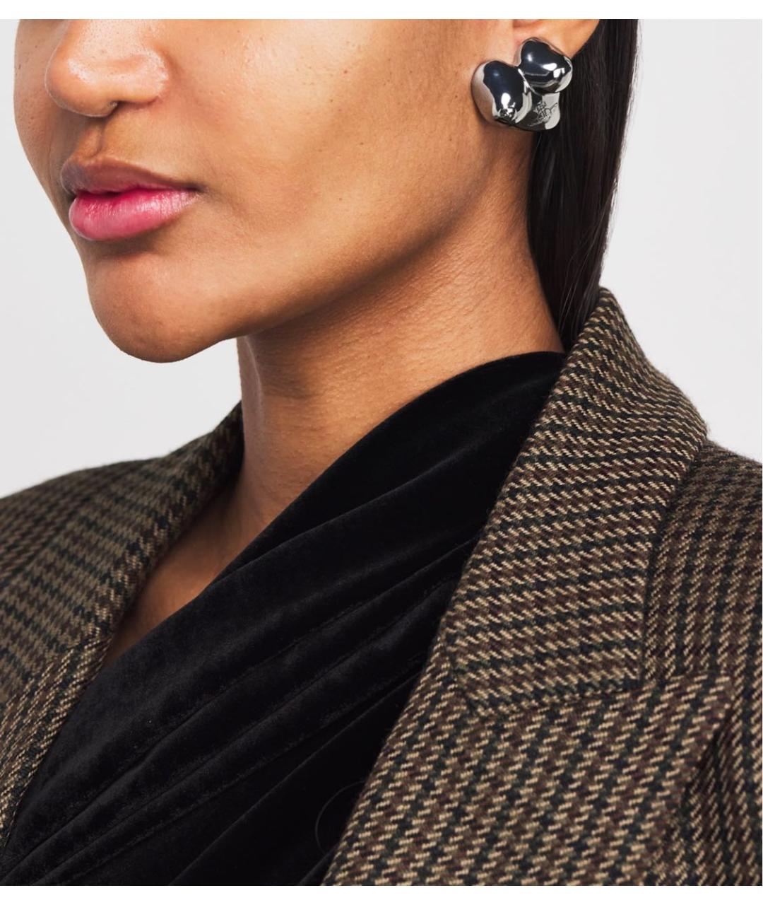 VIVIENNE WESTWOOD Серебряные латунные серьги, фото 2