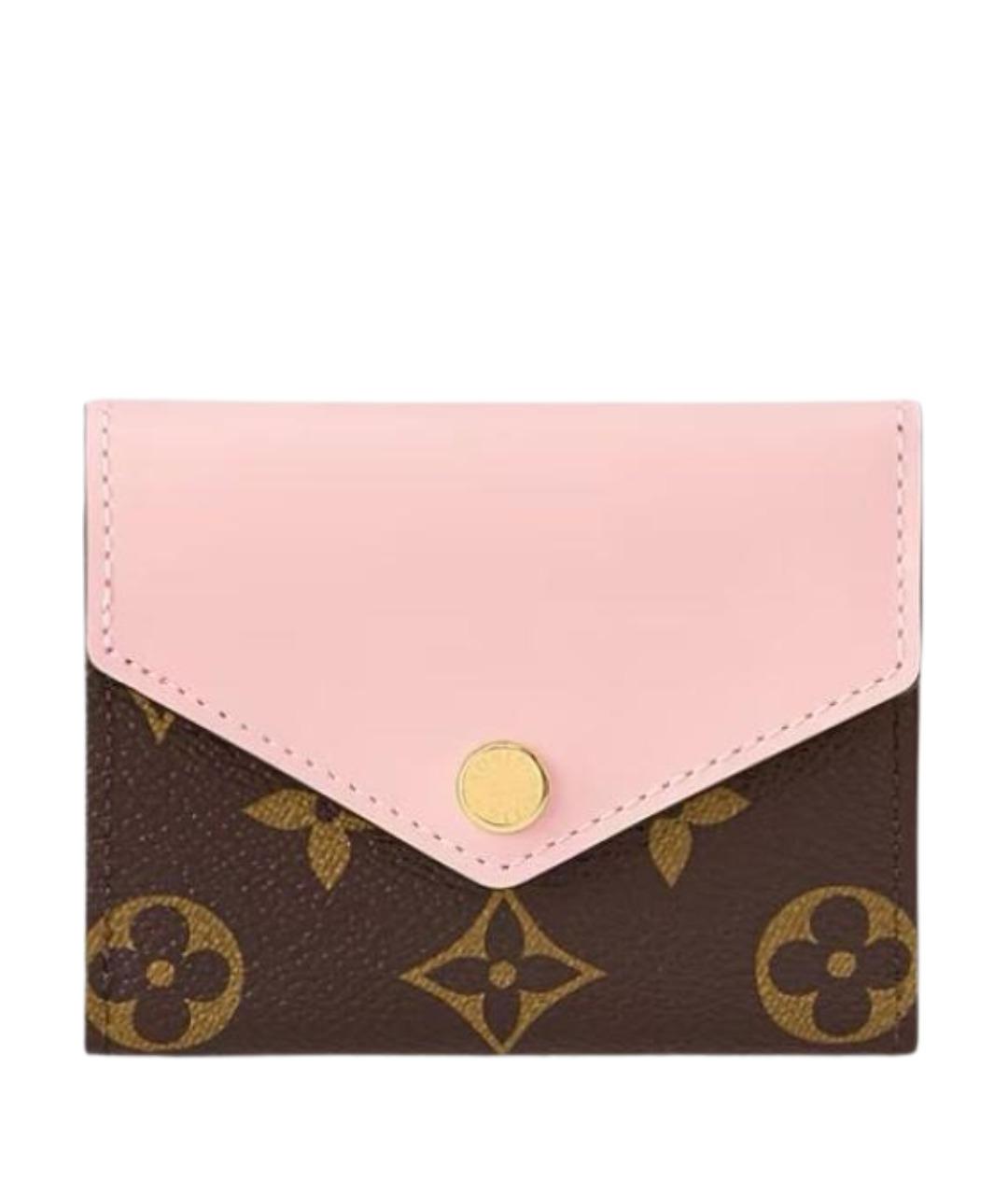 LOUIS VUITTON Розовый кожаный кошелек, фото 1