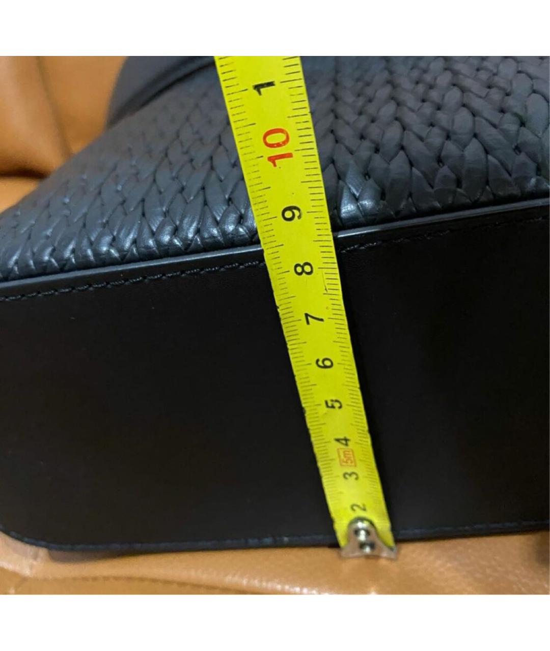 FURLA Черная кожаная сумка с короткими ручками, фото 7