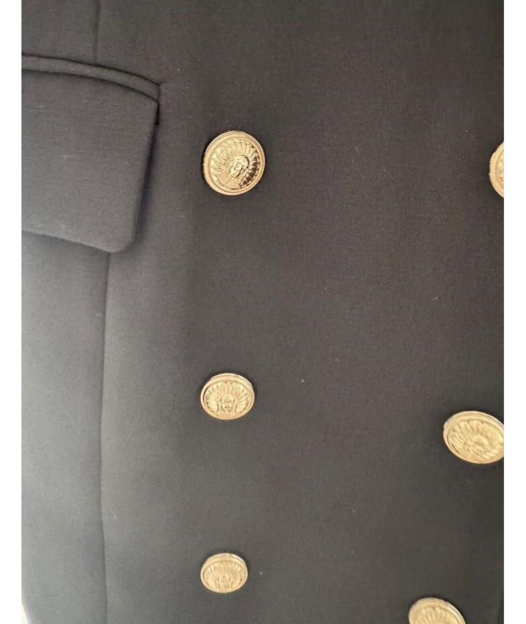 BALMAIN Черное полиэстеровое повседневное платье, фото 4