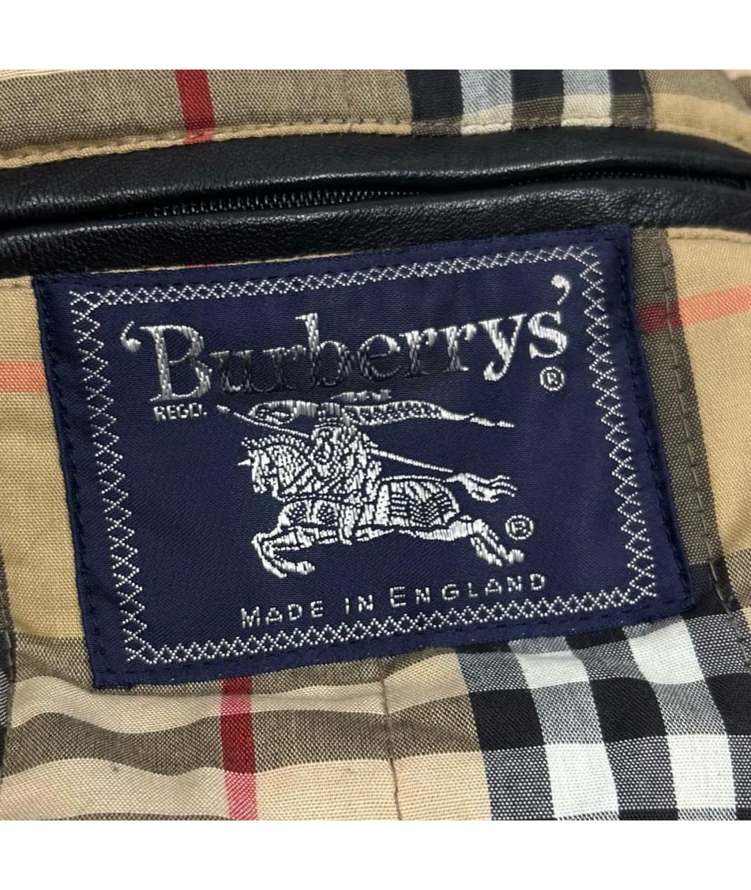 BURBERRY Коричневая кожаная куртка, фото 6