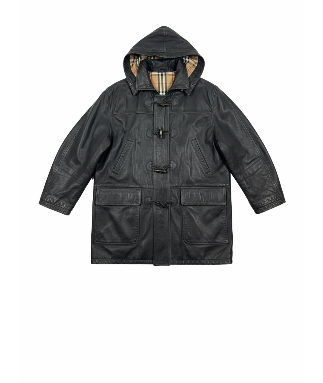 BURBERRY Коричневая кожаная куртка, фото 1