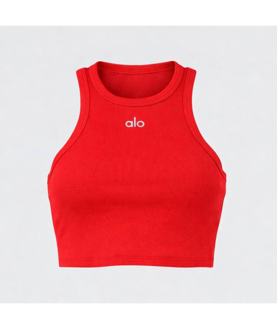 ALO YOGA Красная майка, фото 6